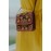 Unique leather embroidered crossbody bag