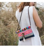 Women's Miao Pom Pom Crossbody Bag