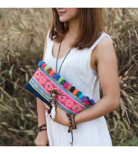 Women's Miao Pom Pom Crossbody Bag