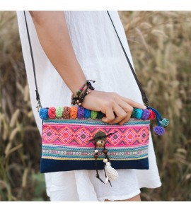 Women's Miao Pom Pom Crossbody Bag