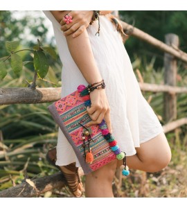 Unique Pom Pom Tote Bag