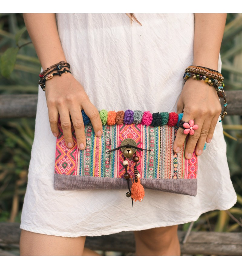 Unique Pom Pom Tote Bag