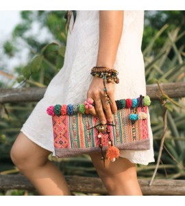 Unique Pom Pom Tote Bag