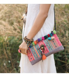 Unique Pom Pom Tote Bag