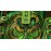 Green bird embroidered crossbody bag