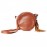 Miao embroidered round leather crossbody bag