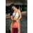 Orange Bohemian Women's Tassel Crossbody Bag