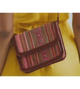 Women's Retro Miao Embroidery Crossbody Bag