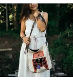 Hippie Crossbody Bag with Leather Strap
