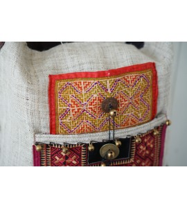 Hippie Crossbody Bag with Leather Strap