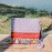 Purple vintage messenger bag with colorful tassels