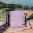 Purple vintage messenger bag with colorful tassels