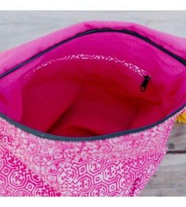 Batik tassel crossbody bag