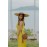 Leather Round Yellow Bird Crossbody Bag