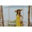 Leather Round Yellow Bird Crossbody Bag