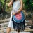 Scalloped Crossbody Bag with Black Tassels