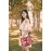 Red Flower Miao Round Crossbody Bag