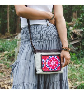 Women's hippie crossbody bag
